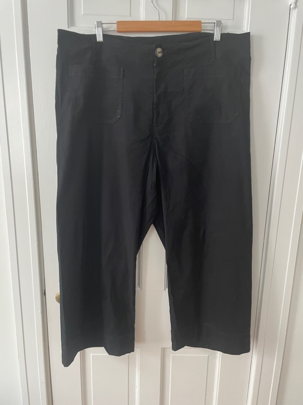 Anthropologie Maeve Colette Black Wide Leg Pants 18W
